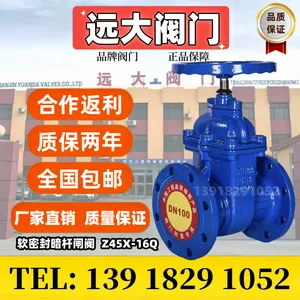 远大阀门软密封暗杆法兰闸阀Z45X-16Q