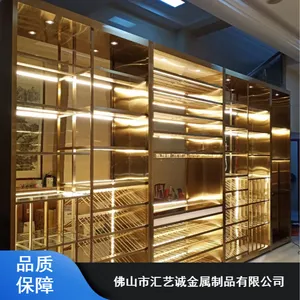 家用不锈钢酒架_汇艺诚304不锈钢酒柜
