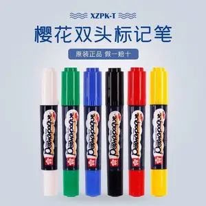 日本樱花水性双头记号笔XZPK-T彩色大头笔环保标记笔粗笔