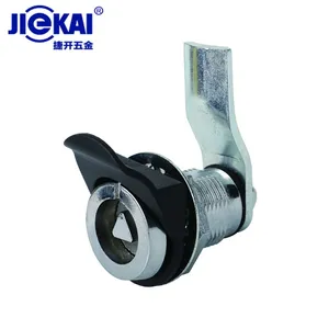 JK619锌合金门锁 三角拉攀锁 圆柱转舌锁 电梯层门锁