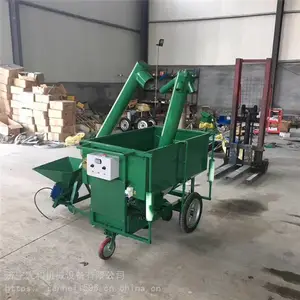 畅通无比转向灵活笼养鸡舍饲料上料机厂家 可定做三层四层养鸡场喂料机 手推电动投料机
