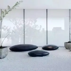 仿真玻璃钢围棋黑白棋玻璃纤维石头鹅卵石雕塑公园广场装饰小品定制