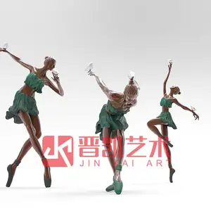 现代人像雕塑 人物铜像 唯美人像 人物铸铜加工厂 跳舞人像