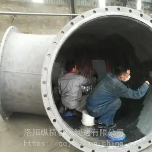碳化硅耐磨管道设备耐磨涂层现场施工修复