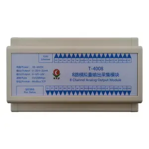 供应掌中宇T-4008 基于以太网的8路模拟量输出采集模块 TCP/IP通讯