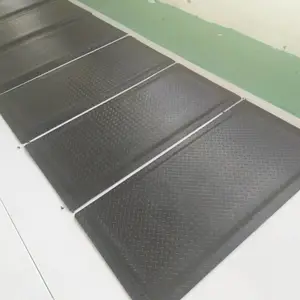 灰色防疲劳脚垫|环保防静电胶皮|长条防疲劳垫,耐用防疲劳垫厂