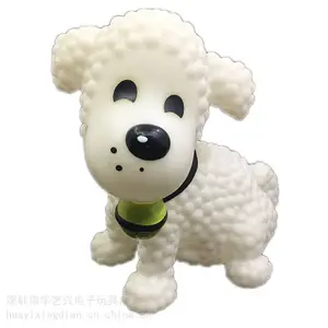 小孩子洗澡戏水捏捏叫小绵羊搪胶捏捏乐小动物发泄发声玩具促销节庆礼品