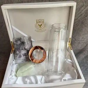 紫气东来圣以诺钢化玻璃杯 西安龙行天下透明茶水杯代理价