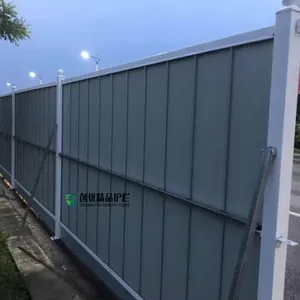 道路施工安全围挡 防火防尘临时建筑隔离栏 彩钢围挡