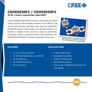 Cree CGH55030F2 RF Power ��Ƶ���ʵ�����HEMT 25W