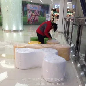 东莞玻璃钢家具组合花盆坐凳商业街美陈异形休闲椅雕塑
