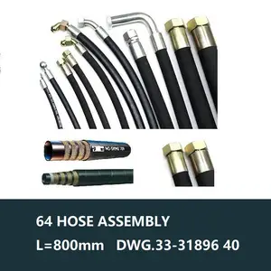 64 HOSE ASSEMBLY L=800mm DWG.33-31896 40液压油管件