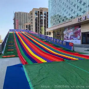 七彩滑道租赁怎么收费。蚁聚带给您优惠的价格