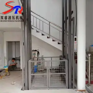 济南定制SJD导轨式升降机 简易液压升降货梯 厂房防坠电动升降平台