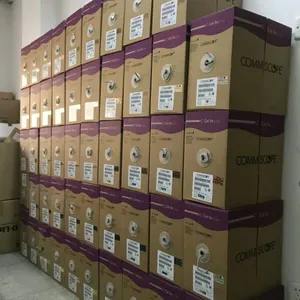 康普commscope CS24 超五类非屏蔽双绞线 网线 原装 浅灰色 305m
