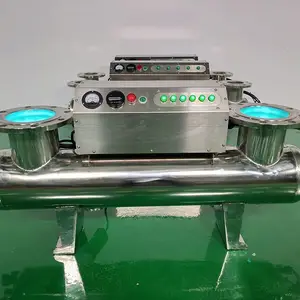 北京冀陆诚牌紫外线杀菌设备LCUVC150-4型 居民二次给水用过流式紫外线消毒器厂家