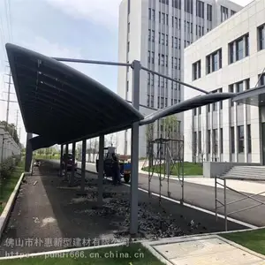 小区汽车铝合金车棚_单边车棚生产厂家