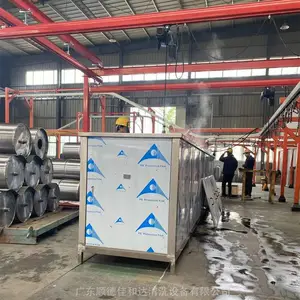 佛山多槽超声波清洗机 工业用冲压件除油半自动吊葫芦清洗机