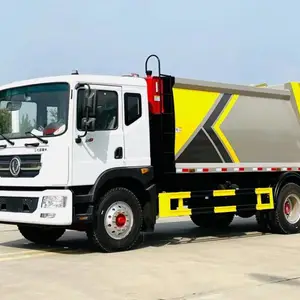 东风4-- 16方后装式压缩垃圾车,垃圾车压缩车多少钱视频