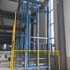 液压升降货梯厂房室内外单双轨道简易小型升降机导轨式固定提升机