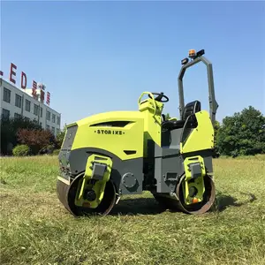 1.2吨全液压双轮座驾小型压路机***发动机进口马达终生保修
