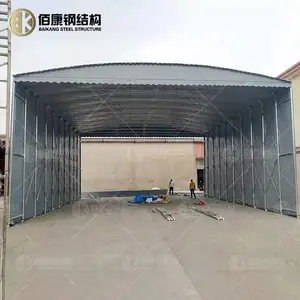 丰台区马家堡户外活动雨蓬大型推拉雨棚本地搭建安装临时收缩仓库篷厂家