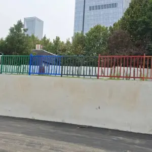 南 京 建 邺 区 博览中心彩虹栏杆安装完工 焊接护栏
