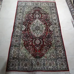 4x6ft 手工编织真丝波斯风格穆斯林小毯子
