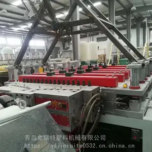 木塑PVC集成快装墙板设备 木塑纤维护墙板生产线 青岛金瑞机械