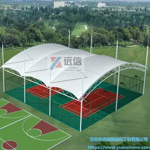 羽毛球场膜结构 网球场膜结构 篮球场顶棚