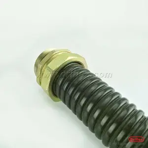 一洋五金供应单扣镀锌金属穿线软管加PVC 蛇皮管内径10到100mm