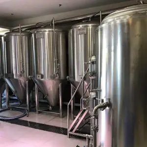 两锅三器啤酒设备厂家 1000升精酿啤酒糖化设备
