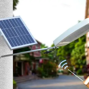 南宁6米太阳能路灯 户外安防照明灯具 小区马路60w暖光照明福华照明