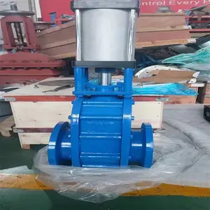 气动陶瓷双闸板阀Z644TC-10C DN65平衡阀出料阀进料阀气力输灰阀