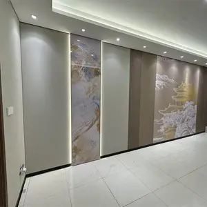 厂家护墙板 木饰面防撞集成墙板 酒店墙面装修无缝碳晶板