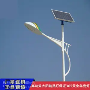 湖南嘉禾/临武/桂东县高亮度太阳能LED路灯灯杆亮美厂家质保三年