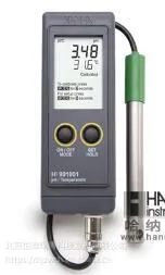 意大利哈纳HI991001微电脑酸度pH-温度°C测定仪