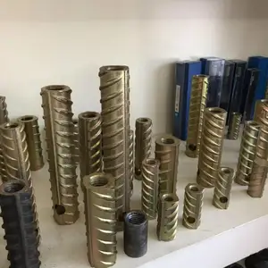 预埋螺纹钢钢筋连接套筒 螺纹钢锚固板配套预埋套筒 螺纹钢套筒 邯郸