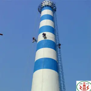 北京锅炉烟囱美化烟筒刷色环高空彩绘