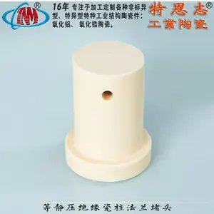 三氧化二铝陶瓷零配件结构陶瓷件等静压绝缘瓷柱