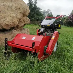现代化碎草还田机 小型手扶割草机 家用果园碎草机