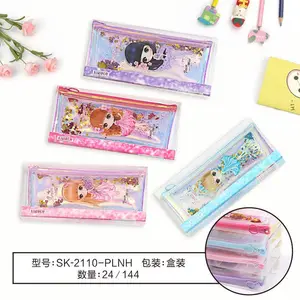外贸流沙笔袋,led闪灯***笔袋厂家直销定制批发
