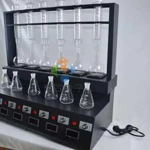 实验室氨氮挥发酚蒸馏器JTZL-6C智能一体化蒸馏仪