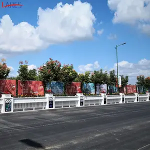 大同市政花箱护栏 交通道路栏杆公路景观围栏广场锌钢绿化隔离栏