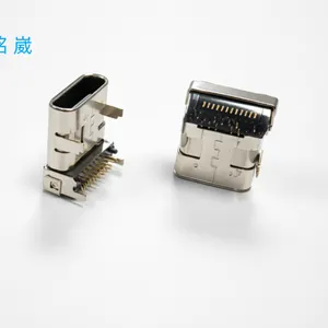 TYPE-C 24pĸ�� ������ʽ˫��DIP+SMT L=10.0mm���ĸ�2.75mm�ų�1.21