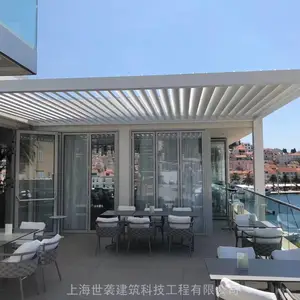 室外铝制电动百叶凉亭 别墅庭院景观凉亭 户外凉亭