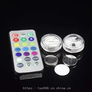 LED潜水灯 鱼缸灯 3CM钻石旋转灯 七彩潜水装饰灯