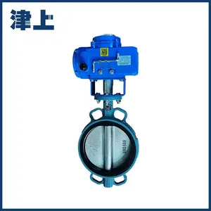 伯纳德 250Nm 驱动阀门 电动对夹蝶阀不锈钢密封通风 DN200^D971X-16