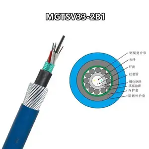 MGTS33-8B1.3 12 16 36 48芯矿用钢丝铠装单模光缆 阻燃防爆 MA煤安认证