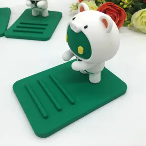 加工定制PVC软胶立体手机支架 卡通动物手机支架 懒人手机支架